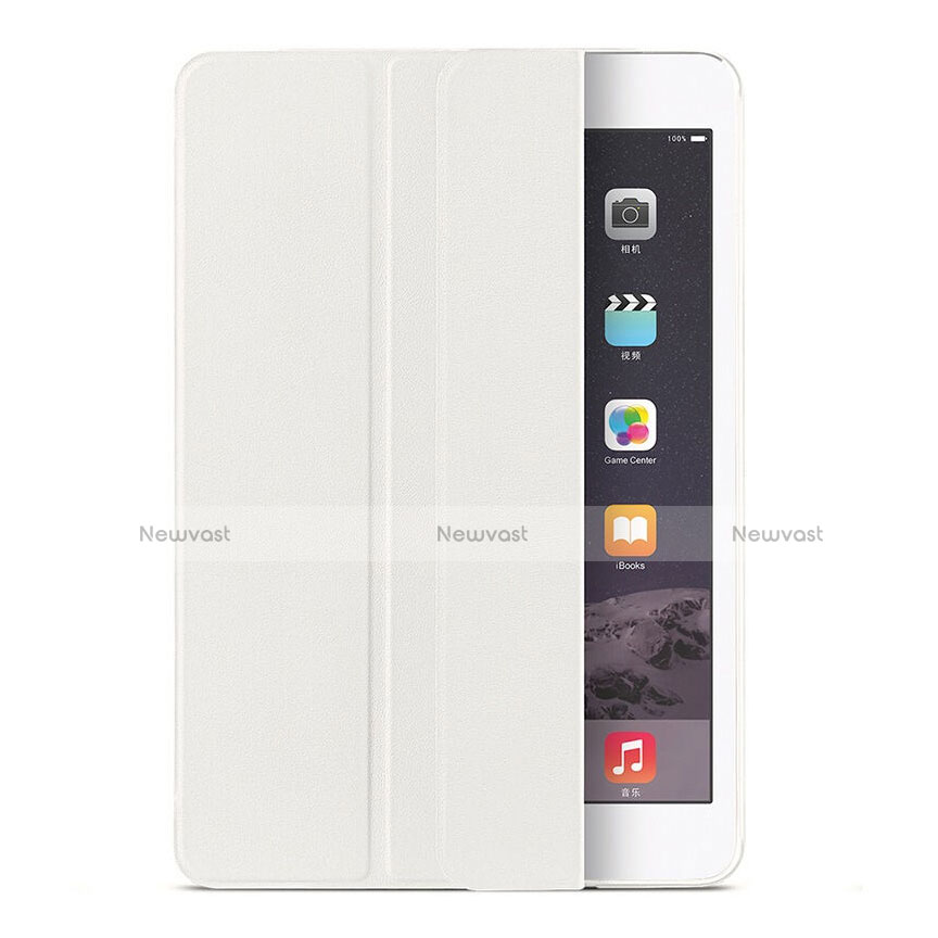 Leather Case Stands Flip Cover for Apple iPad Air 2 White