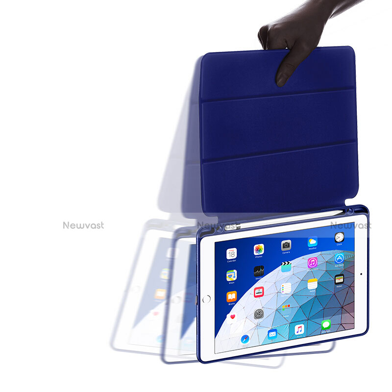 Leather Case Stands Flip Cover for Apple iPad Air 3 Blue