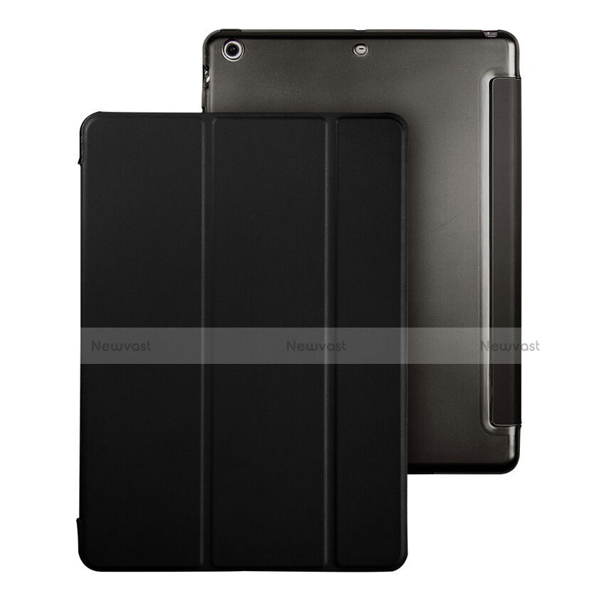 Leather Case Stands Flip Cover for Apple iPad Air Black