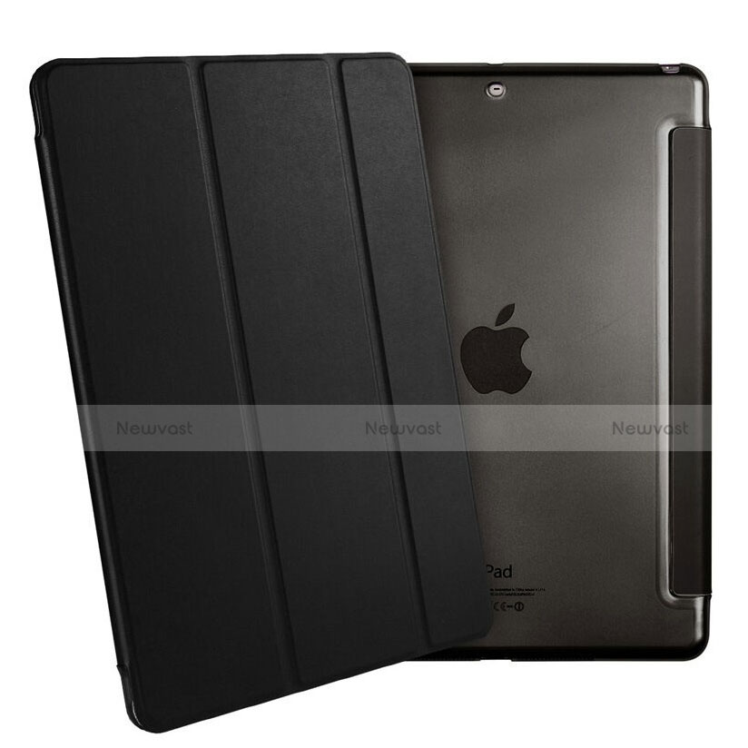 Leather Case Stands Flip Cover for Apple iPad Air Black