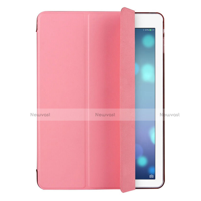 Leather Case Stands Flip Cover for Apple iPad Air Pink