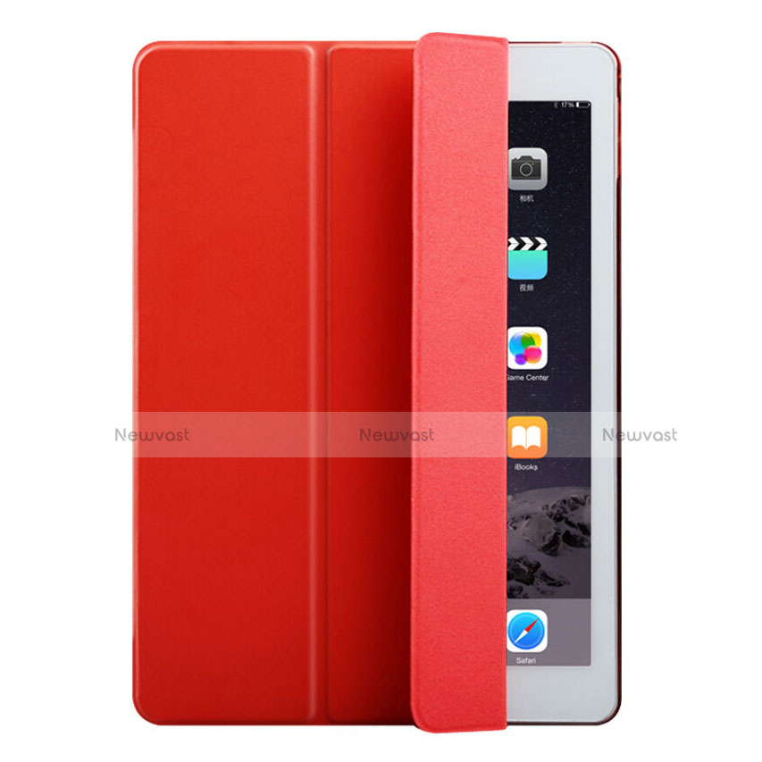 Leather Case Stands Flip Cover for Apple iPad Mini 3 Red