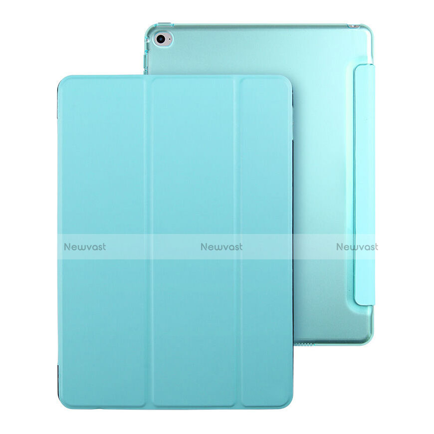 Leather Case Stands Flip Cover for Apple iPad Mini 4 Sky Blue