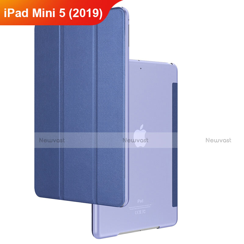 Leather Case Stands Flip Cover for Apple iPad Mini 5 (2019) Blue