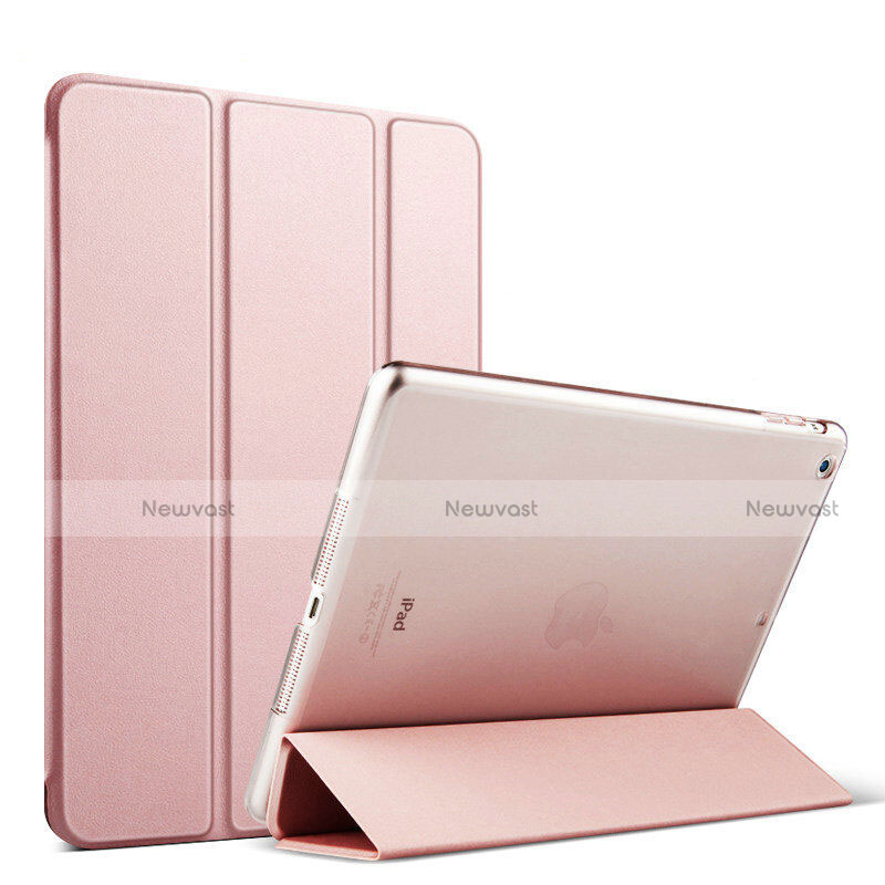 Leather Case Stands Flip Cover for Apple iPad Mini Rose Gold