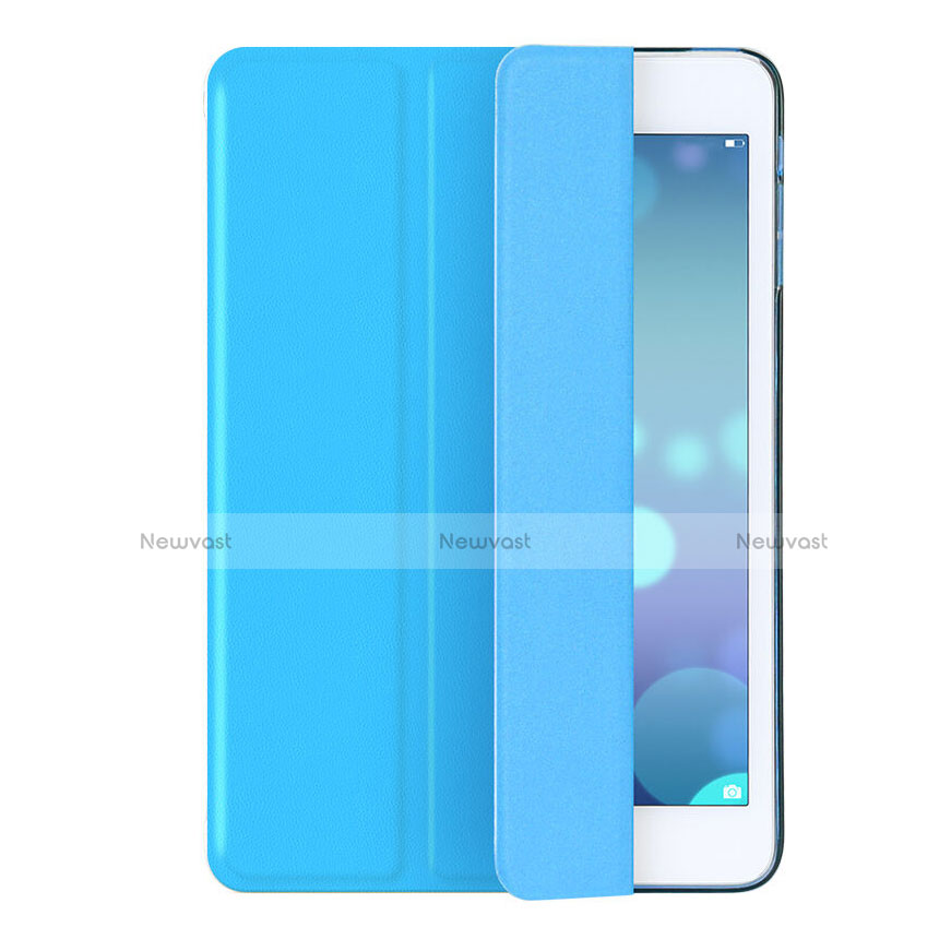 Leather Case Stands Flip Cover for Apple iPad Mini Sky Blue