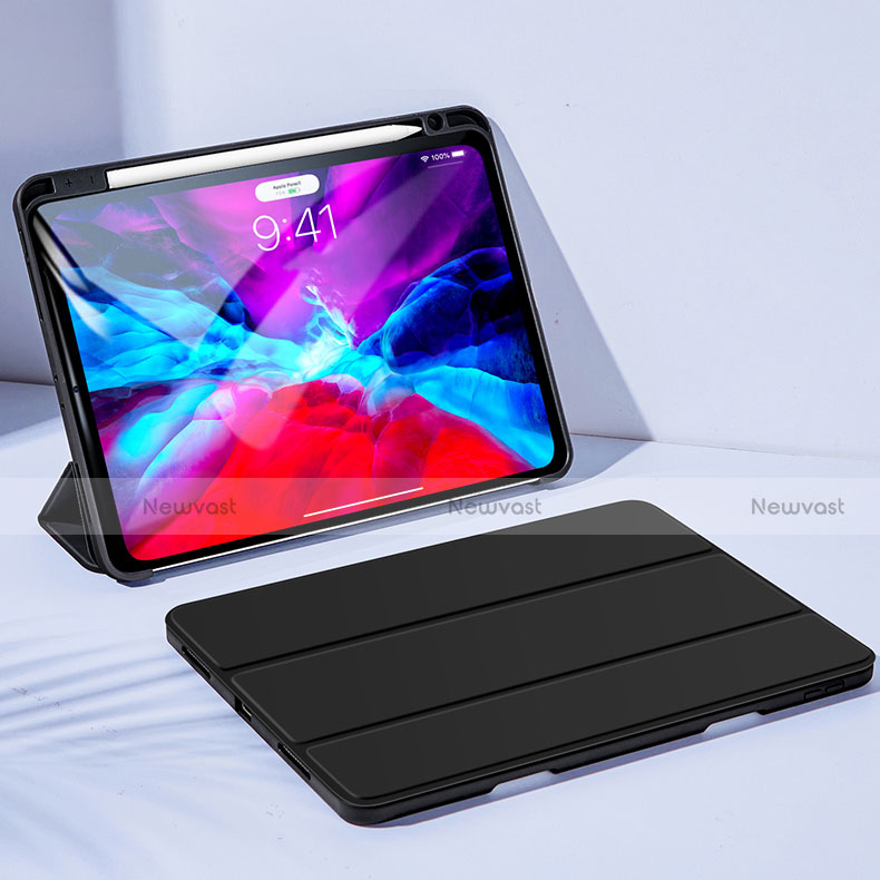 Leather Case Stands Flip Cover for Apple iPad Pro 11 (2020) Black