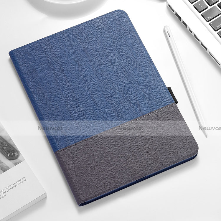 Leather Case Stands Flip Cover for Apple iPad Pro 12.9 (2018) Blue and Black