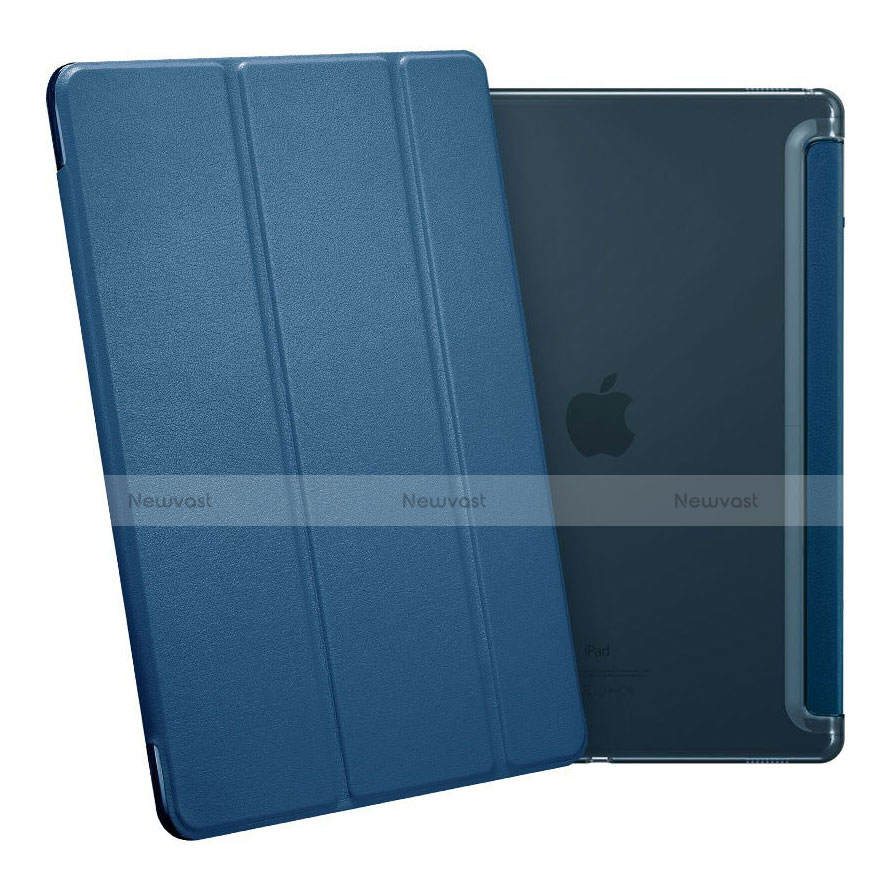 Leather Case Stands Flip Cover for Apple iPad Pro 12.9 Blue