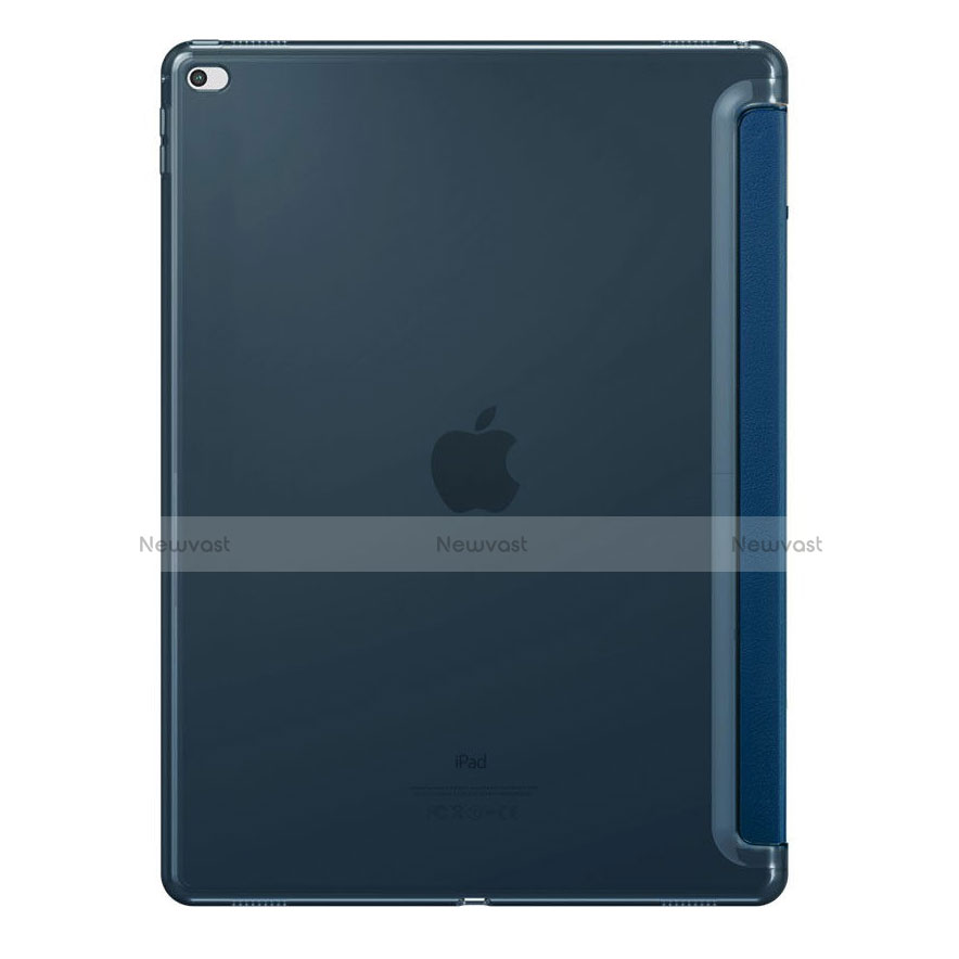 Leather Case Stands Flip Cover for Apple iPad Pro 12.9 Blue