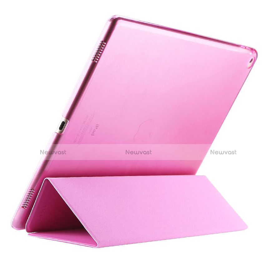 Leather Case Stands Flip Cover for Apple iPad Pro 12.9 Pink