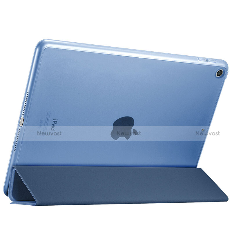 Leather Case Stands Flip Cover for Apple New iPad 9.7 (2017) Blue