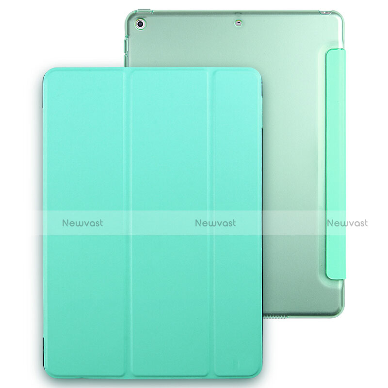 Leather Case Stands Flip Cover for Apple New iPad 9.7 (2017) Green