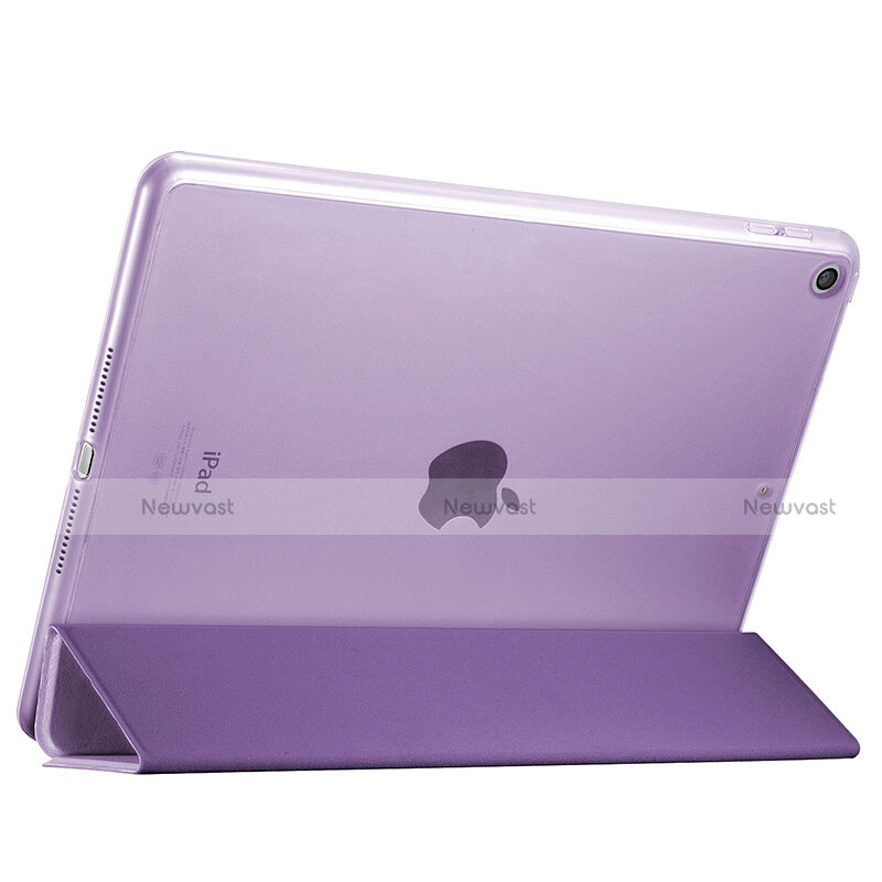 Leather Case Stands Flip Cover for Apple New iPad 9.7 (2017) Purple