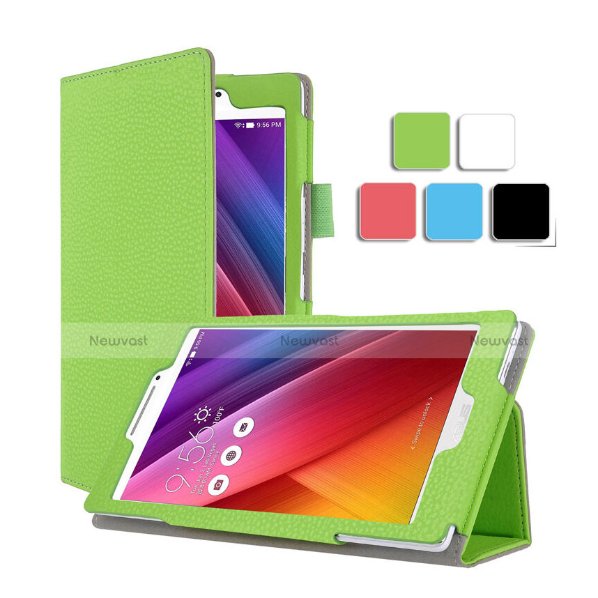 Leather Case Stands Flip Cover for Asus ZenPad C 7.0 Z170CG Green