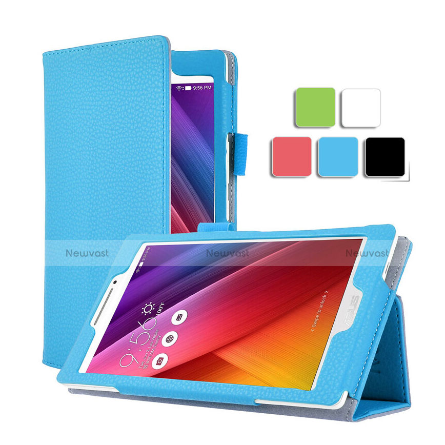 Leather Case Stands Flip Cover for Asus ZenPad C 7.0 Z170CG Sky Blue