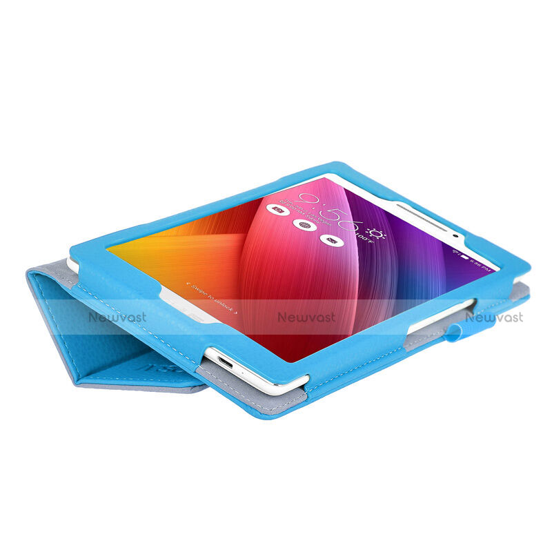 Leather Case Stands Flip Cover for Asus ZenPad C 7.0 Z170CG Sky Blue