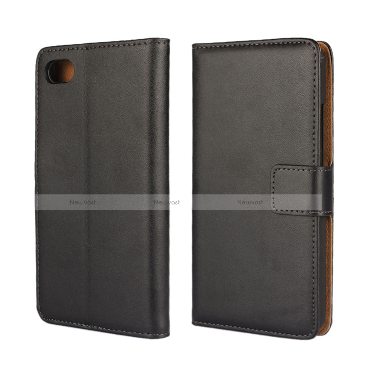 Leather Case Stands Flip Cover for Blackberry Z30 Black