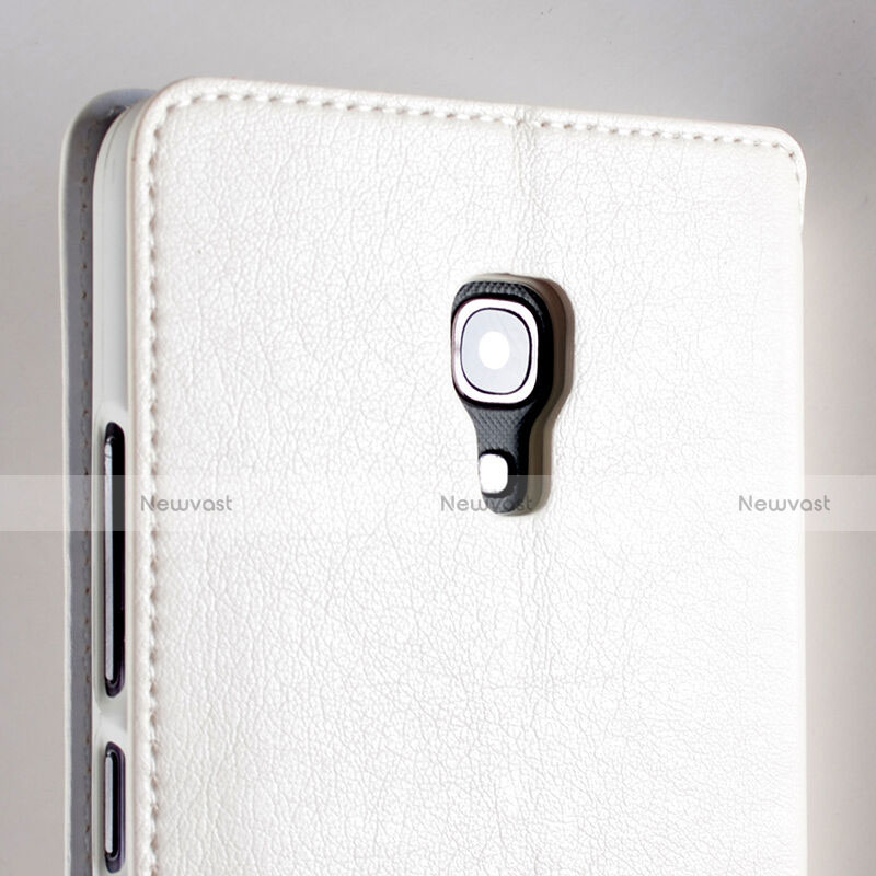 Leather Case Stands Flip Cover for Huawei Ascend Mate 2 White