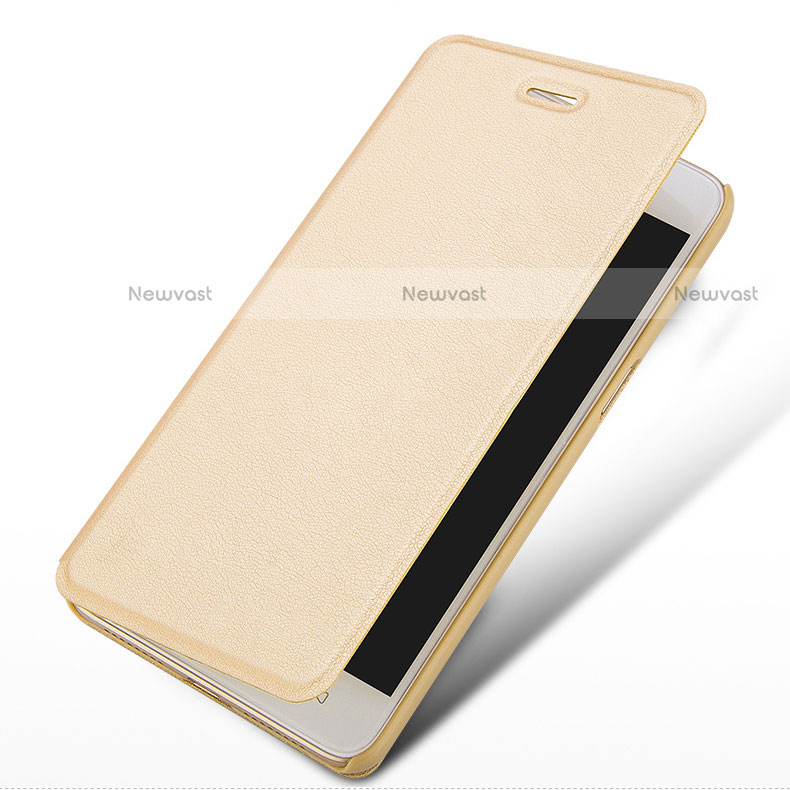Leather Case Stands Flip Cover for Huawei Honor 5A Gold