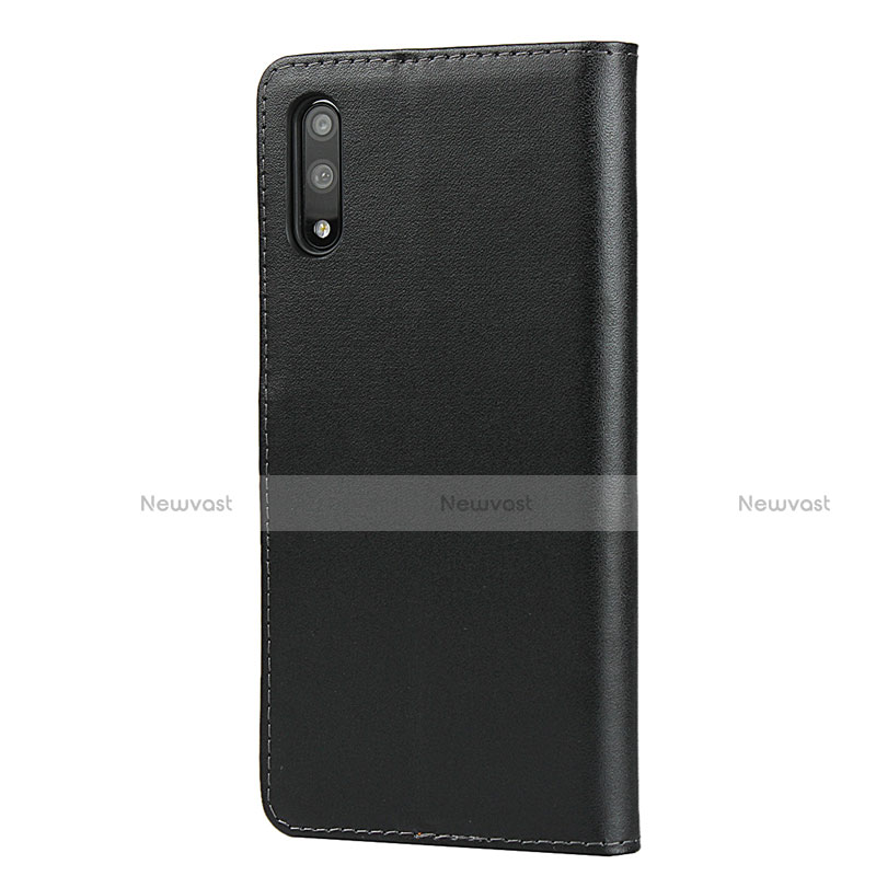 Leather Case Stands Flip Cover for Huawei Honor 9X Black