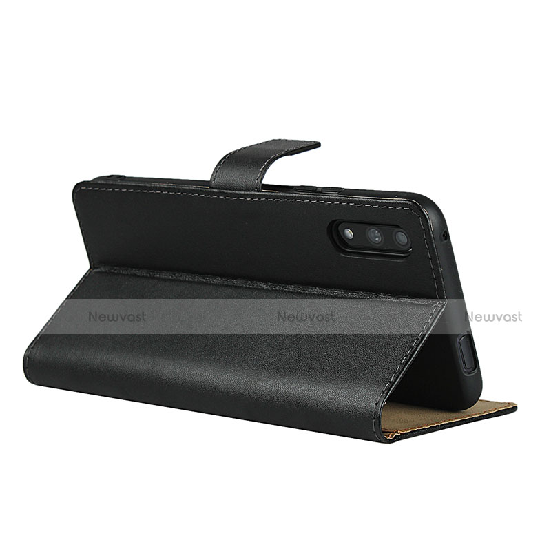 Leather Case Stands Flip Cover for Huawei Honor 9X Black