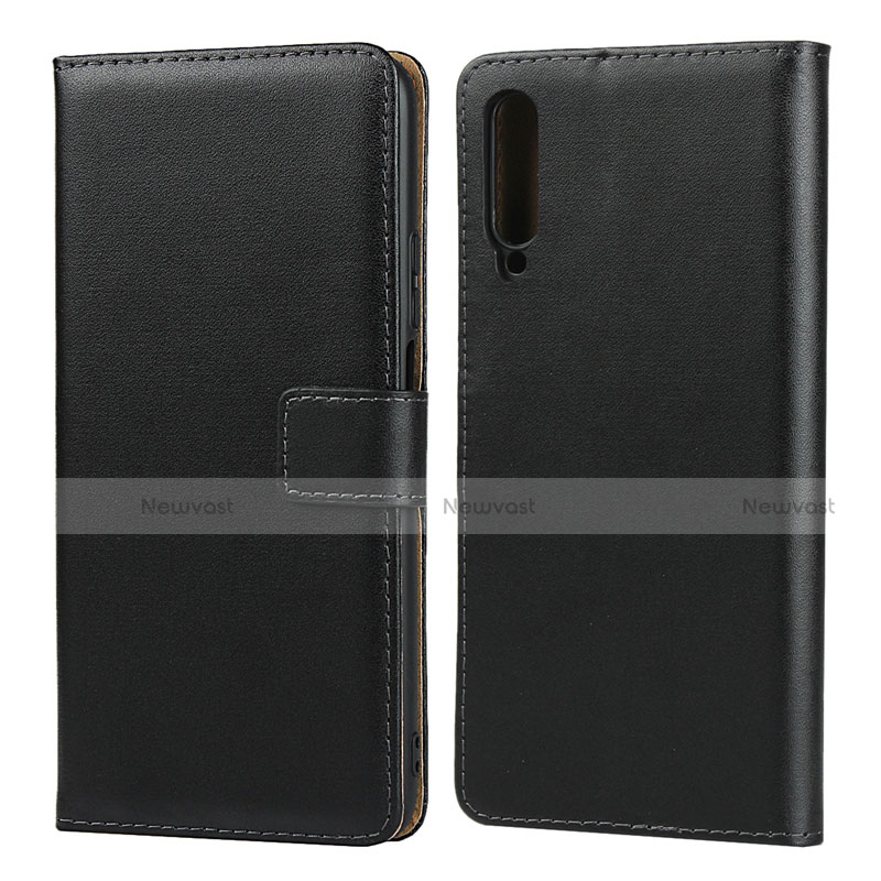 Leather Case Stands Flip Cover for Huawei Honor 9X Pro Black