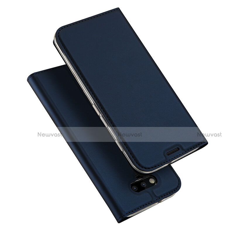 Leather Case Stands Flip Cover for Huawei Honor Magic Blue