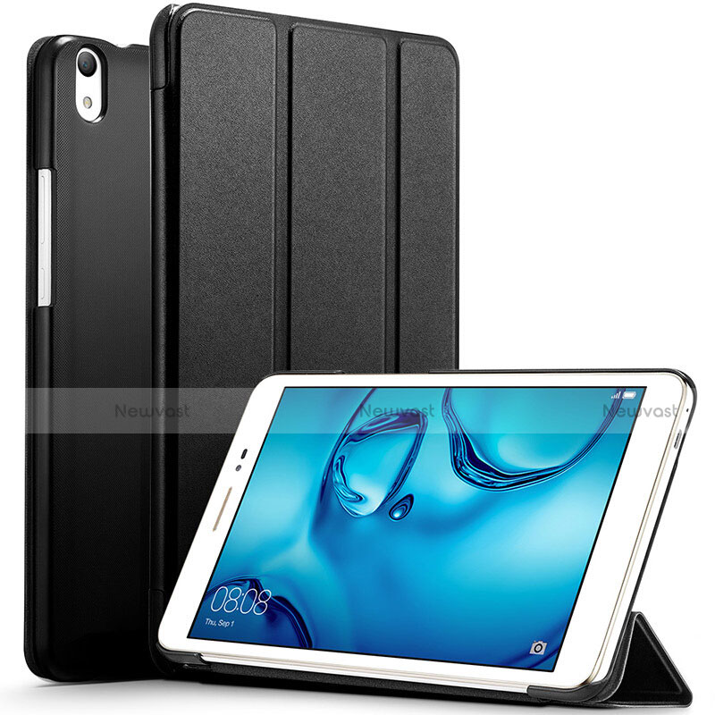 Leather Case Stands Flip Cover for Huawei Honor Pad 2 Black