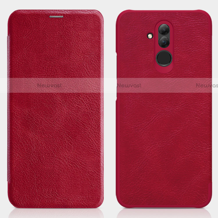 Leather Case Stands Flip Cover for Huawei Maimang 7 Red