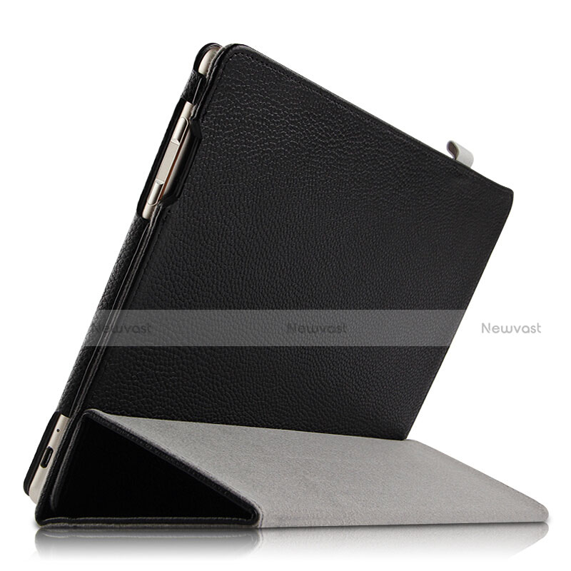 Leather Case Stands Flip Cover for Huawei Matebook E 12 Black