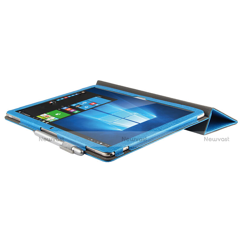 Leather Case Stands Flip Cover for Huawei Matebook E 12 Blue