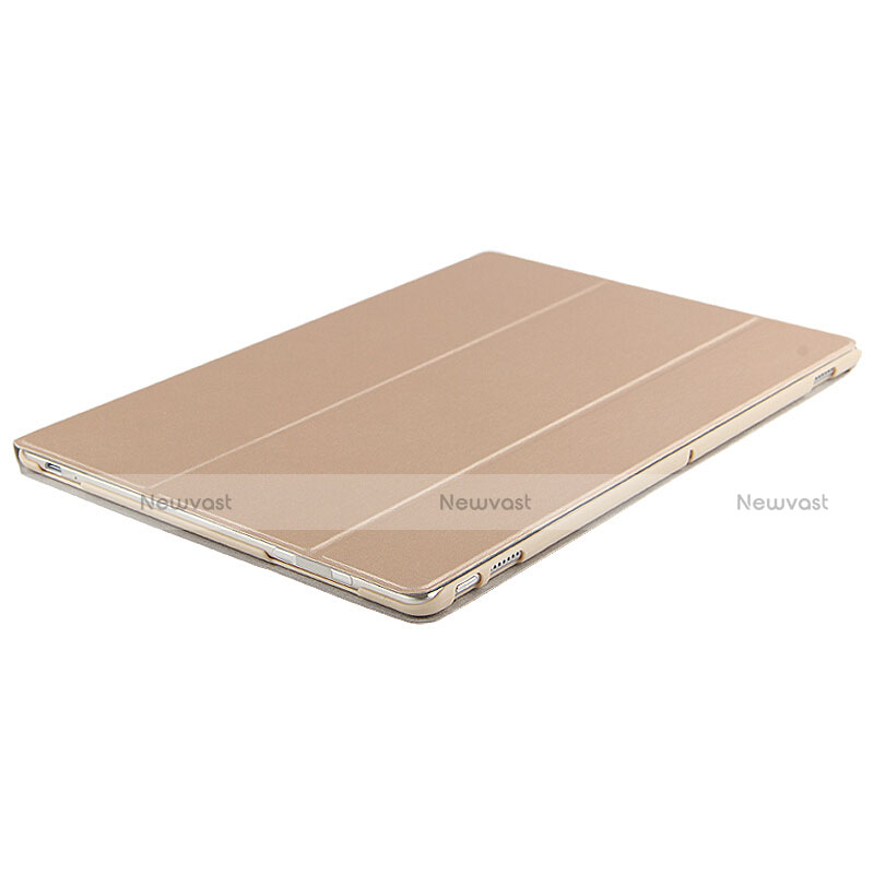 Leather Case Stands Flip Cover for Huawei Matebook E 12 Gold