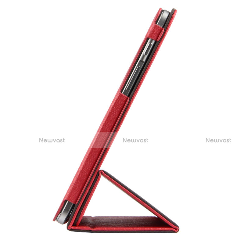 Leather Case Stands Flip Cover for Huawei Matebook E 12 Red