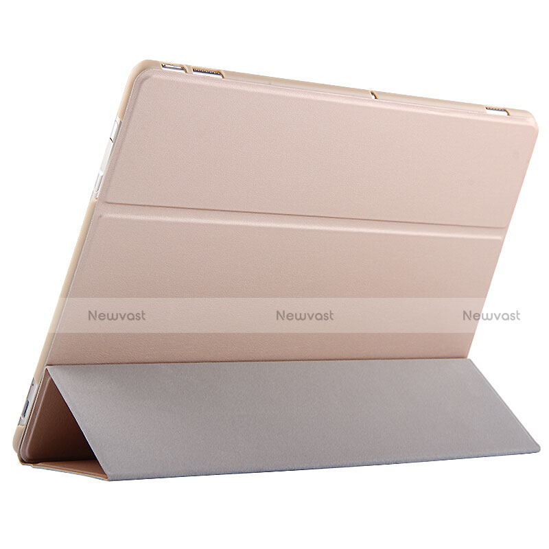Leather Case Stands Flip Cover for Huawei MateBook HZ-W09 Gold