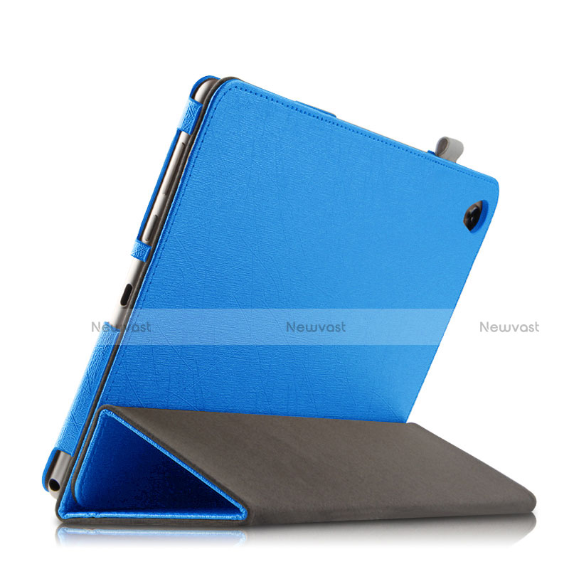 Leather Case Stands Flip Cover for Huawei MatePad 10.8 Blue