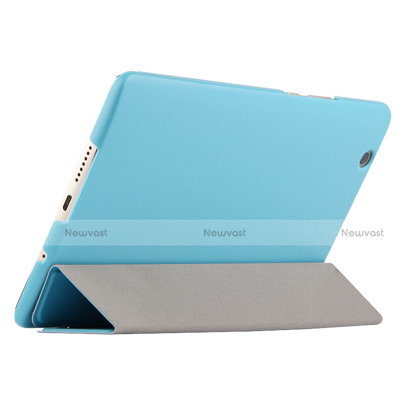 Leather Case Stands Flip Cover for Huawei Mediapad M3 8.4 BTV-DL09 BTV-W09 Cyan