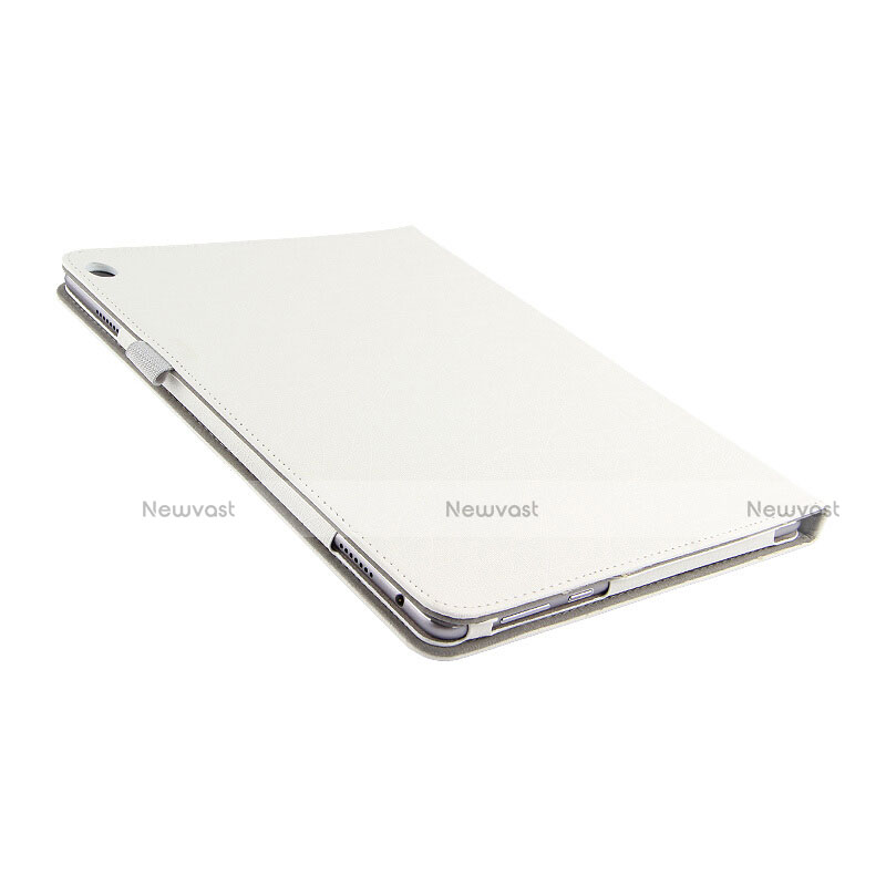 Leather Case Stands Flip Cover for Huawei MediaPad M3 Lite 10.1 BAH-W09 White
