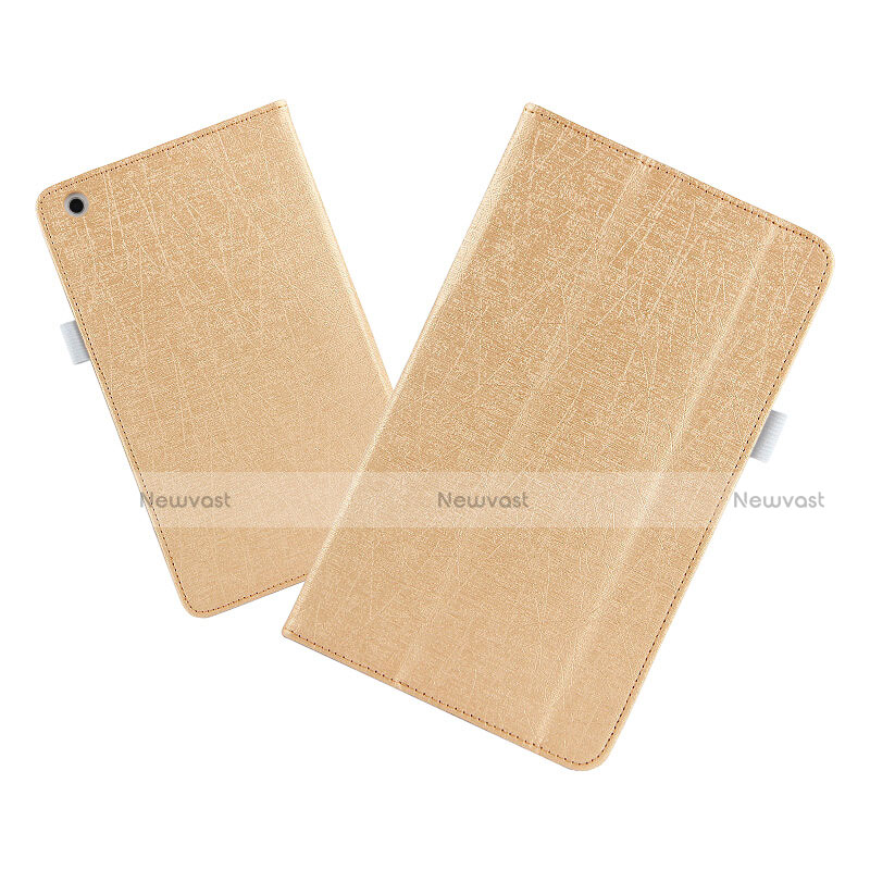 Leather Case Stands Flip Cover for Huawei MediaPad M3 Lite 8.0 CPN-W09 CPN-AL00 Gold