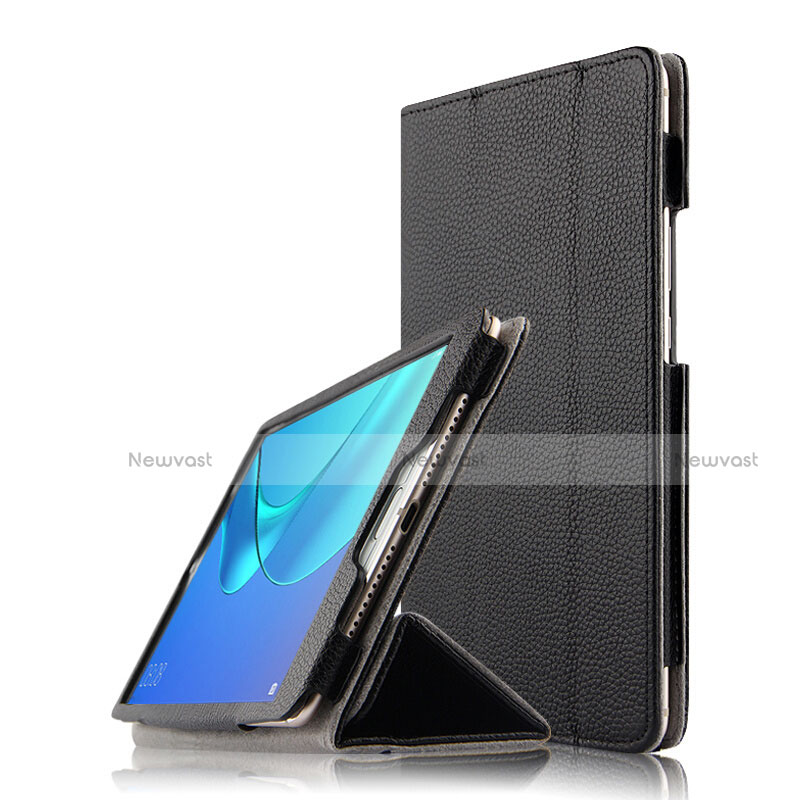 Leather Case Stands Flip Cover for Huawei MediaPad M5 8.4 SHT-AL09 SHT-W09 Black