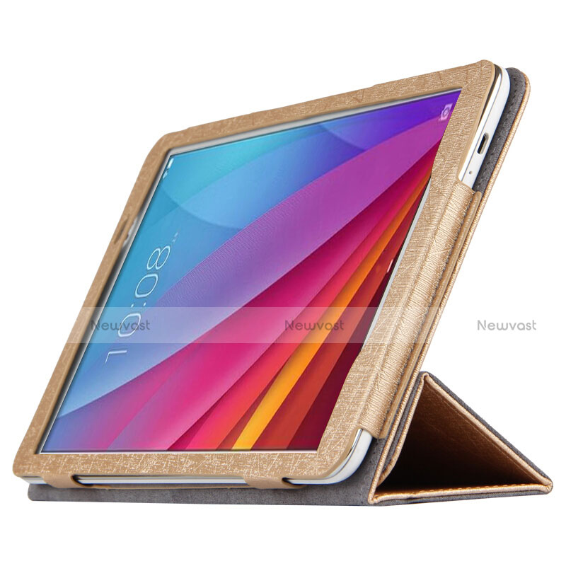 Leather Case Stands Flip Cover for Huawei Mediapad T1 10 Pro T1-A21L T1-A23L Gold