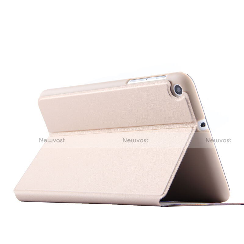 Leather Case Stands Flip Cover for Huawei Mediapad T1 7.0 T1-701 T1-701U Gold