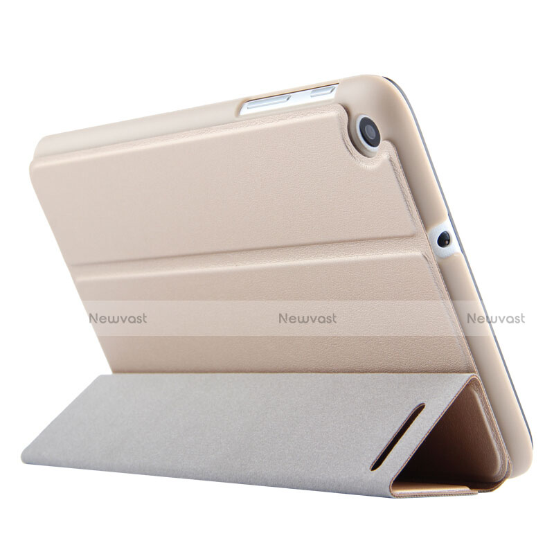 Leather Case Stands Flip Cover for Huawei Mediapad T1 7.0 T1-701 T1-701U Gold