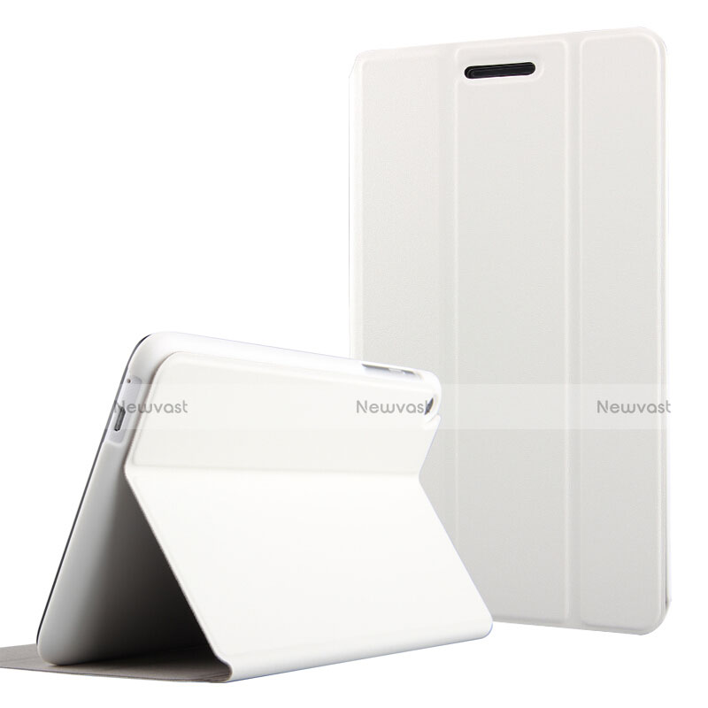Leather Case Stands Flip Cover for Huawei Mediapad T1 7.0 T1-701 T1-701U White