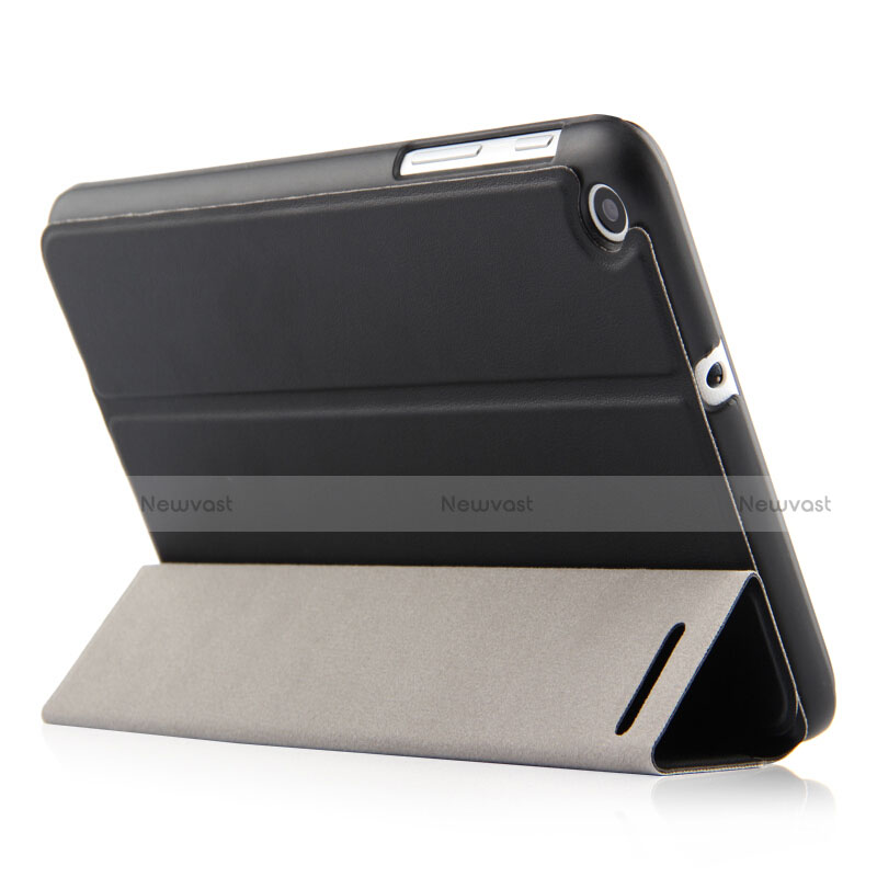 Leather Case Stands Flip Cover for Huawei Mediapad T2 7.0 BGO-DL09 BGO-L03 Black