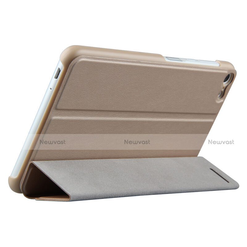 Leather Case Stands Flip Cover for Huawei MediaPad T2 Pro 7.0 PLE-703L Gold