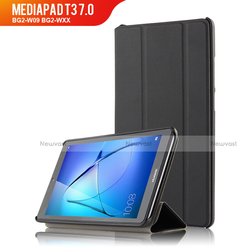 Leather Case Stands Flip Cover for Huawei MediaPad T3 7.0 BG2-W09 BG2-WXX Black