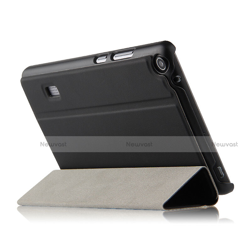 Leather Case Stands Flip Cover for Huawei MediaPad T3 7.0 BG2-W09 BG2-WXX Black