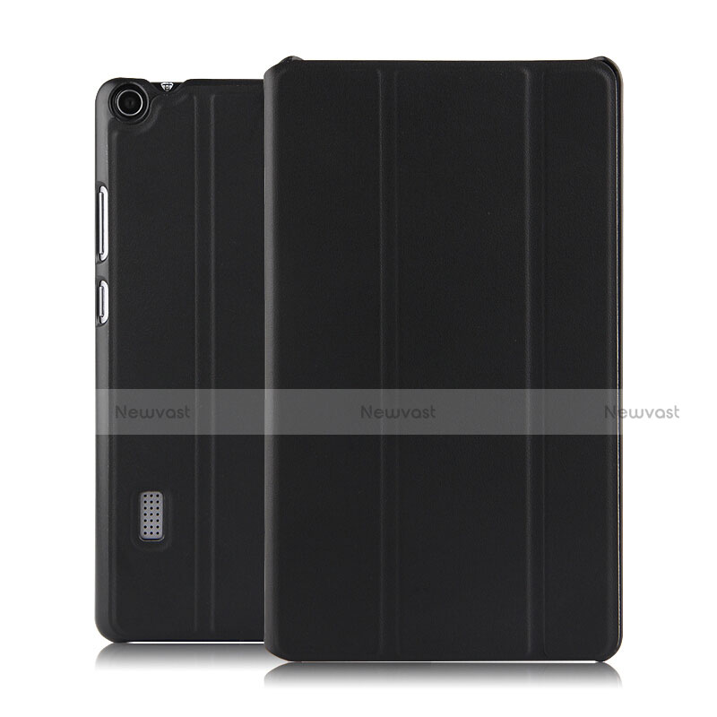 Leather Case Stands Flip Cover for Huawei MediaPad T3 7.0 BG2-W09 BG2-WXX Black