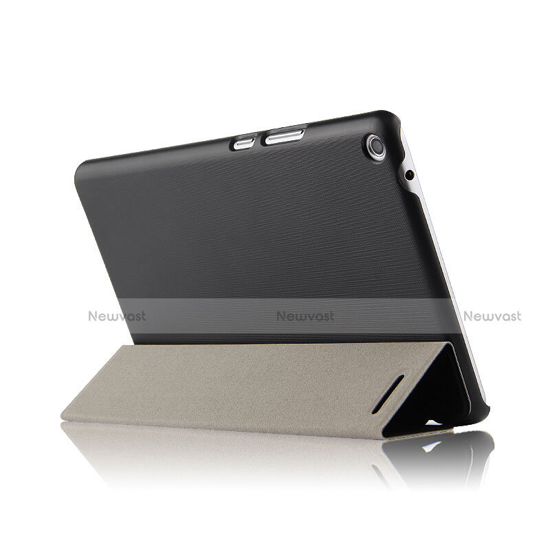 Leather Case Stands Flip Cover for Huawei MediaPad T3 8.0 KOB-W09 KOB-L09 Black